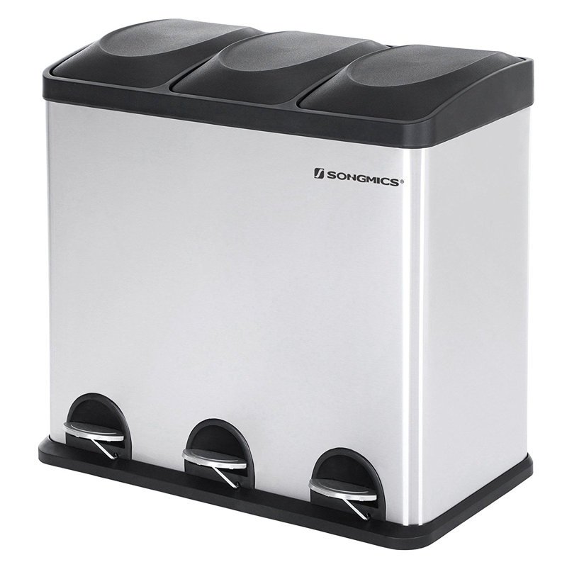 Symple Stuff Kitchen Stainless Steel 54 Litre Step On Multi